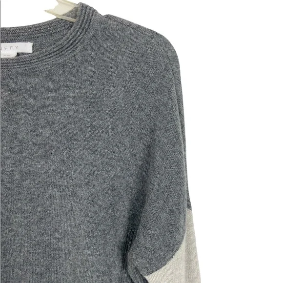 Duffy Two-tone Cashmere Sweater Dark and Light Gray Size XS - Picture 3 of 6